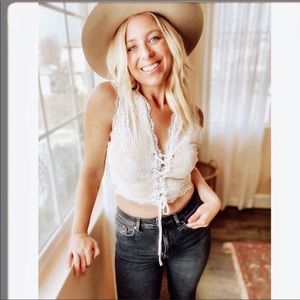 💃🏻Darling Boho Lace Corset Top
